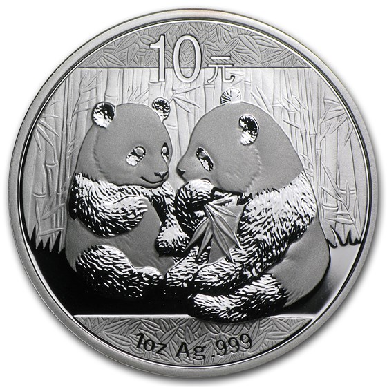 2009 China 1 oz Silver Panda BU (In Capsule) 2009 China 1 oz Silver Panda BU (In Capsule)